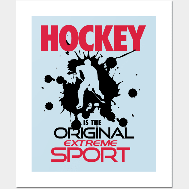 Ice hockey extreme sport Wall Art by nektarinchen